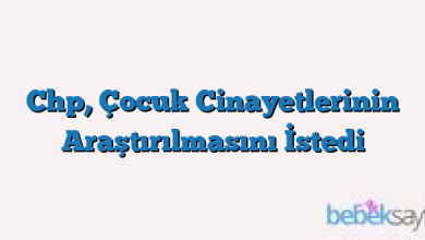Chp, Çocuk Cinayetlerinin Araştırılmasını İstedi