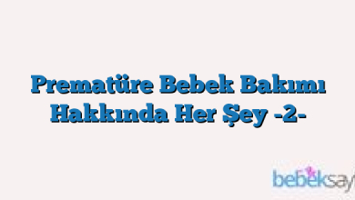 Prematüre Bebek Bakımı Hakkında Her Şey -2-