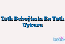 Tatlı Bebeğimin En Tatlı Uykusu