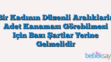 Bir Kadının Düzenli Aralıklarla Adet Kanaması Görebilmesi Için Bazı Şartlar Yerine Gelmelidir