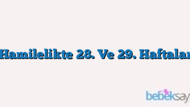 Hamilelikte 28. Ve 29. Haftalar