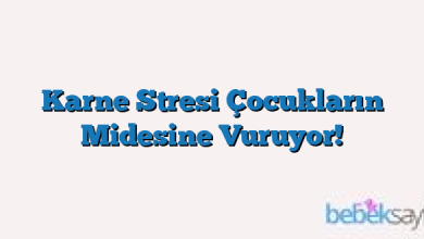 Karne Stresi Çocukların Midesine Vuruyor!