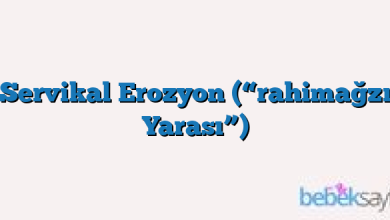 Servikal Erozyon (“rahimağzı Yarası”)